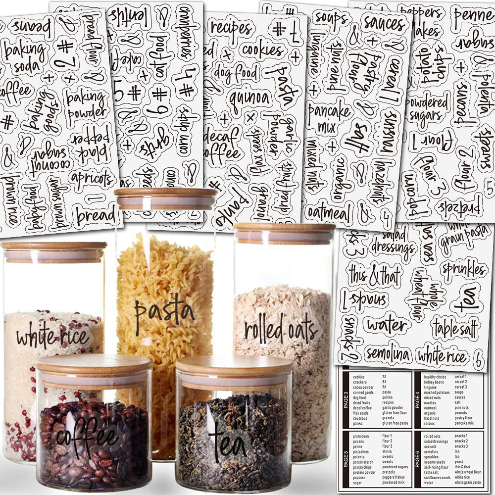 Pantry Label Stickers (158 pcs)