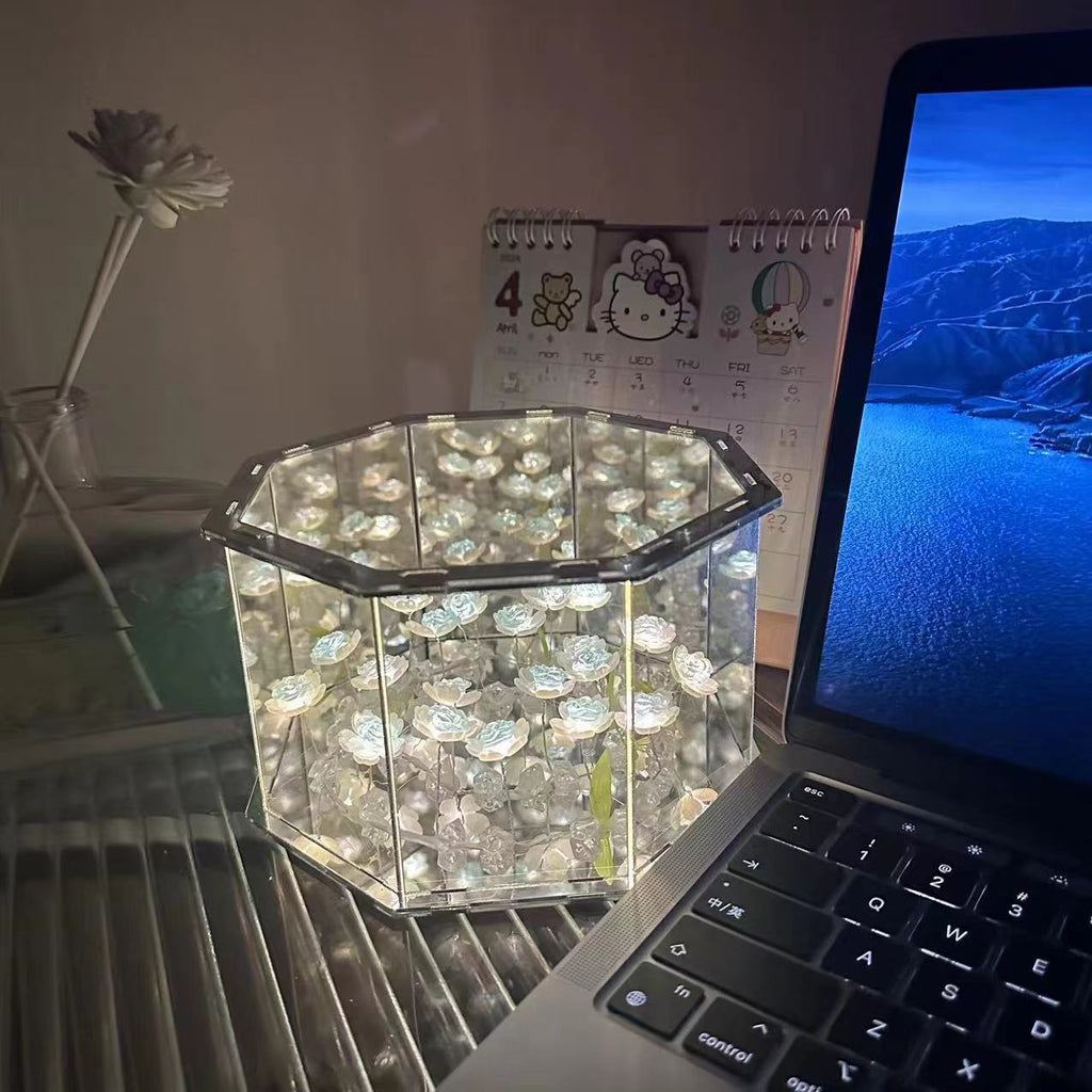 Tulip & Rose Music Box Night Light