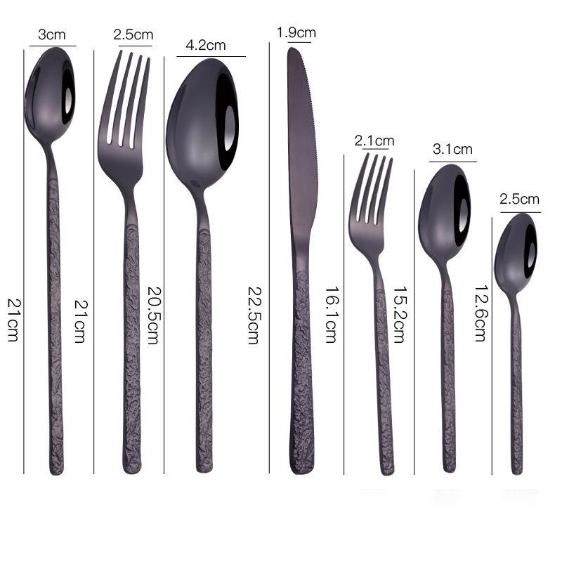 Embossed Steak Cutlery Set (7 pcs)