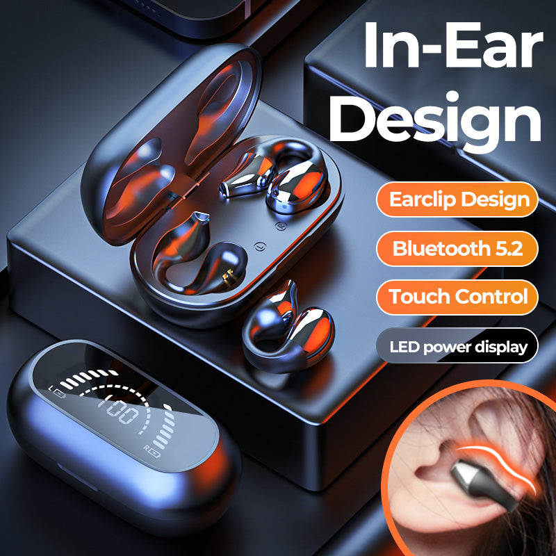 Open-Ear Clip Wireless Earbuds