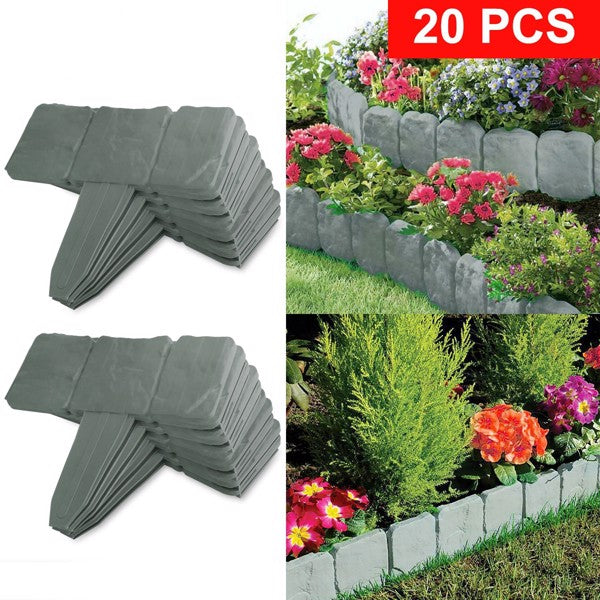 Faux Stone Lawn Edging