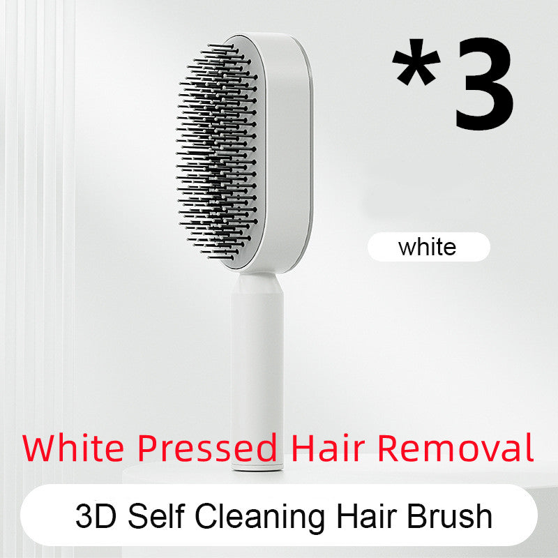 Self-Cleaning Cushion Hair Brush