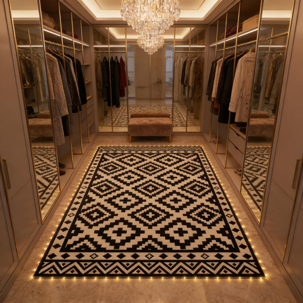 Reversible Outdoor Rug with LED Lights