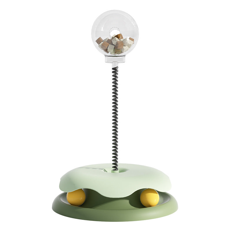 Treat-Dispensing Cat Spring Toy