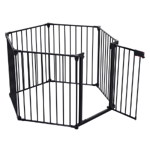 6-Panel Metal Pet Play Yard & Safety Gate