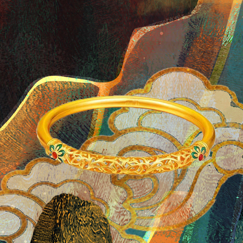 Dunhuang-Inspired Enamel Bracelet