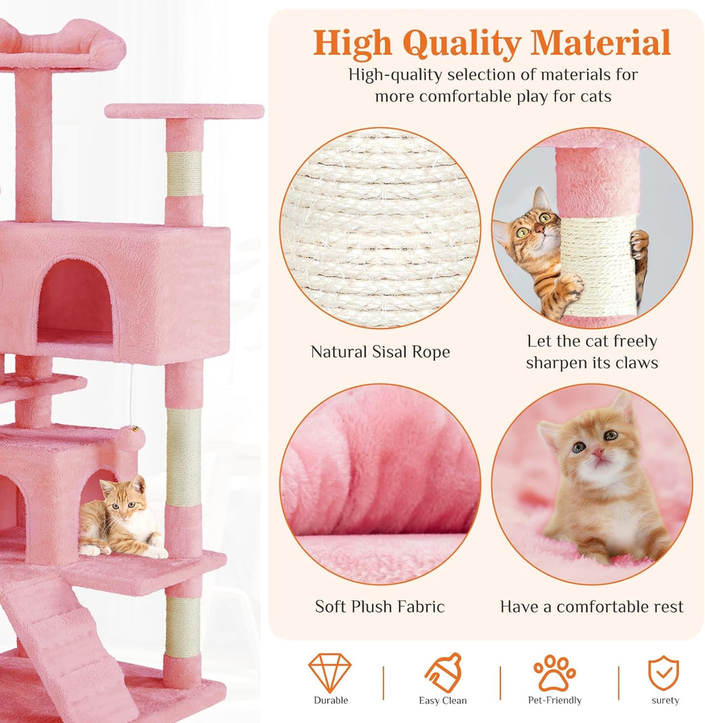 54-Inch Multi-Level Cat Tree