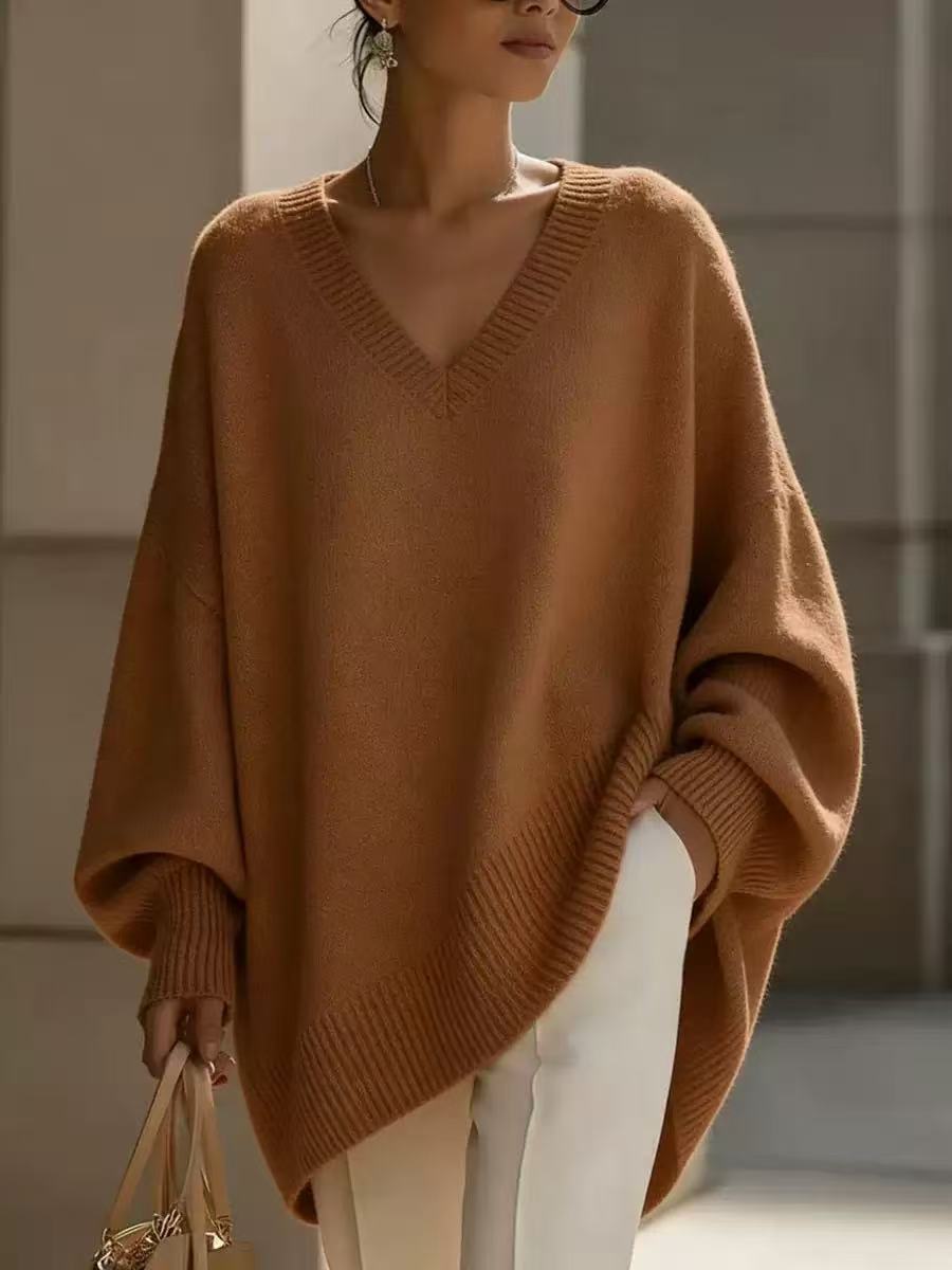 Loose V-Neck Sweater
