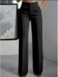 Wide-Leg Tailored Trousers