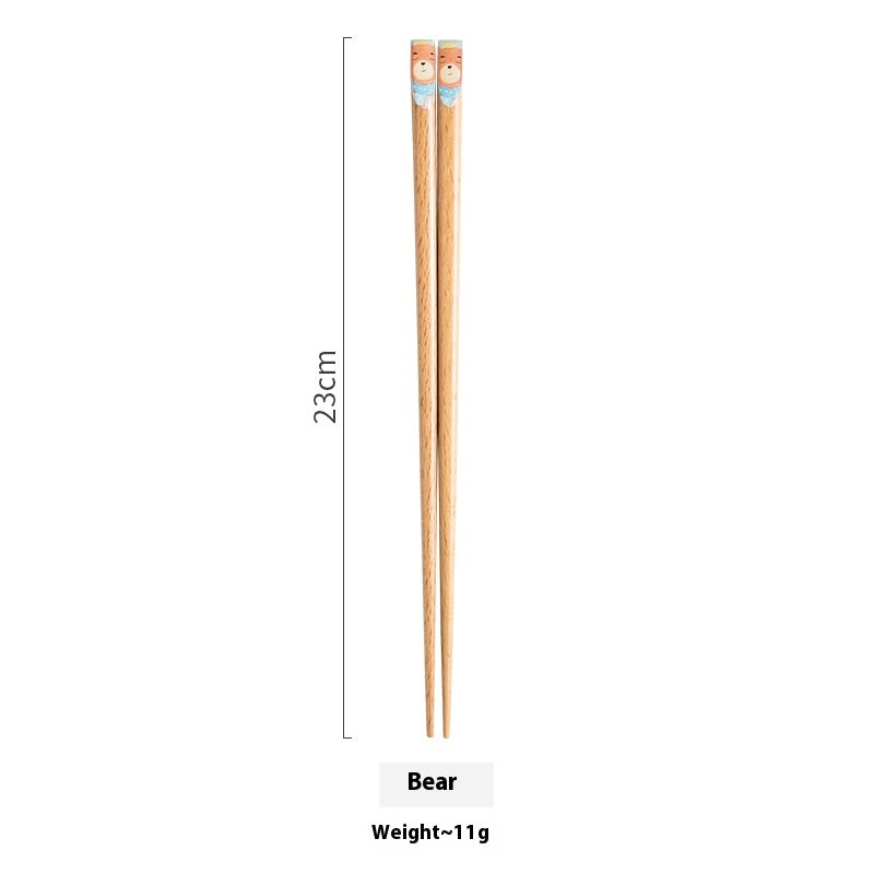 Cute Animal Wooden Chopsticks
