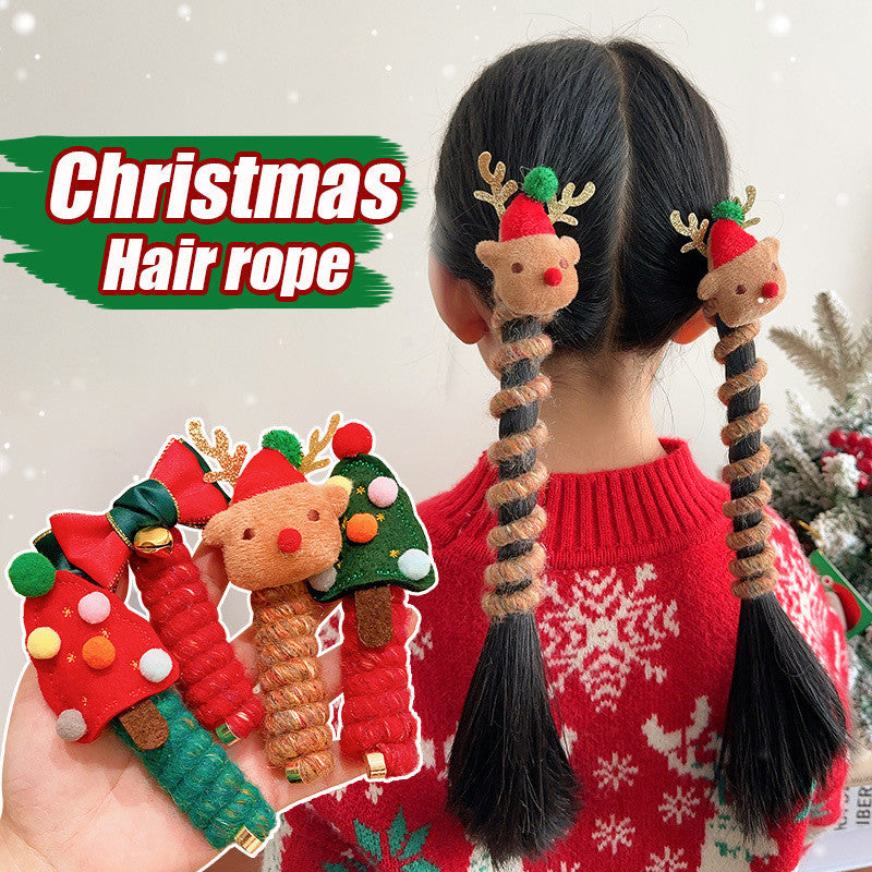 Kids' Christmas Spiral Hair Ties