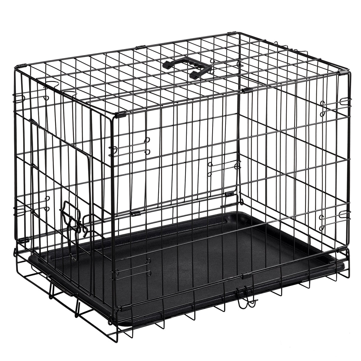 Folding Metal Dog Crate (24–30 in)