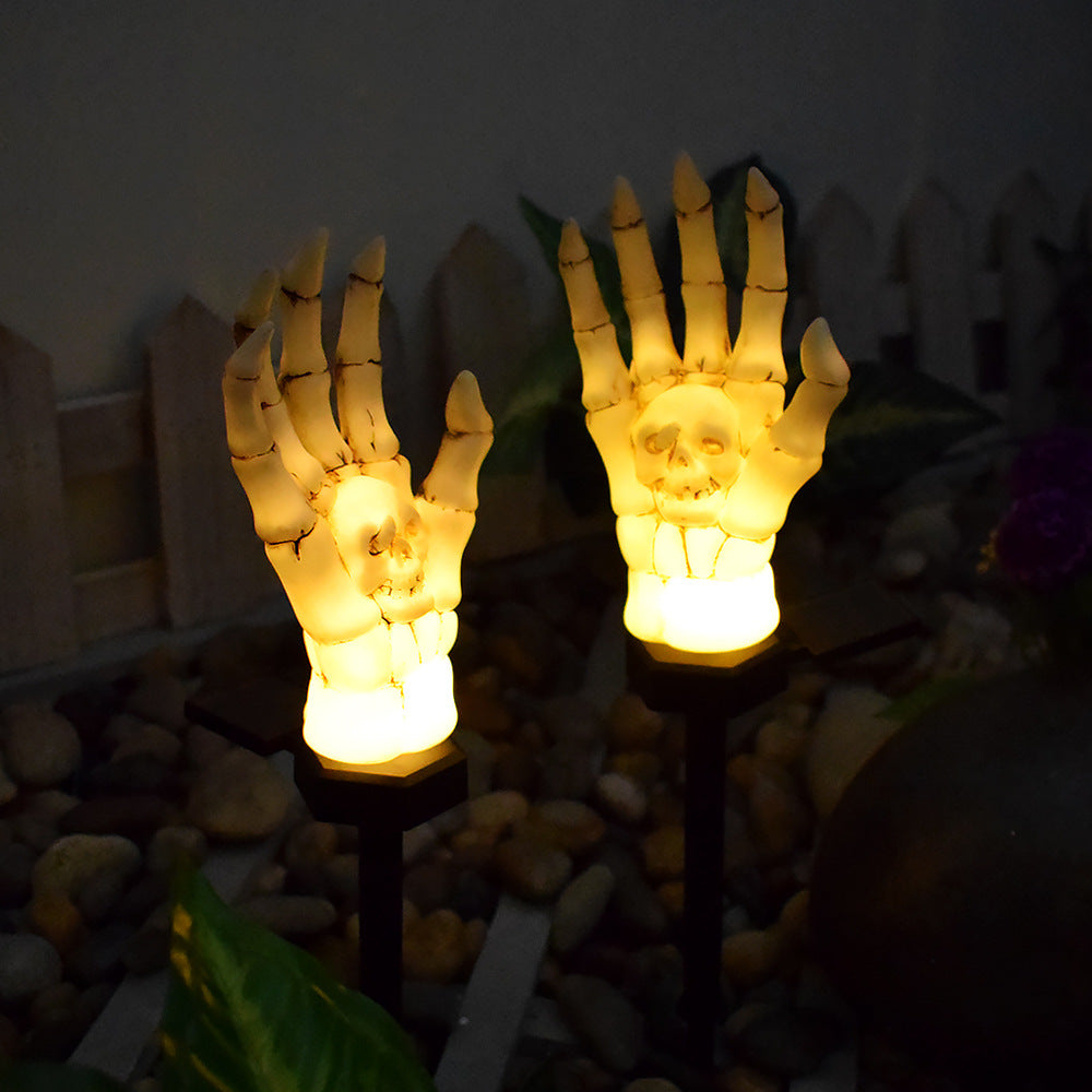 Solar Skeleton Hand Garden Light