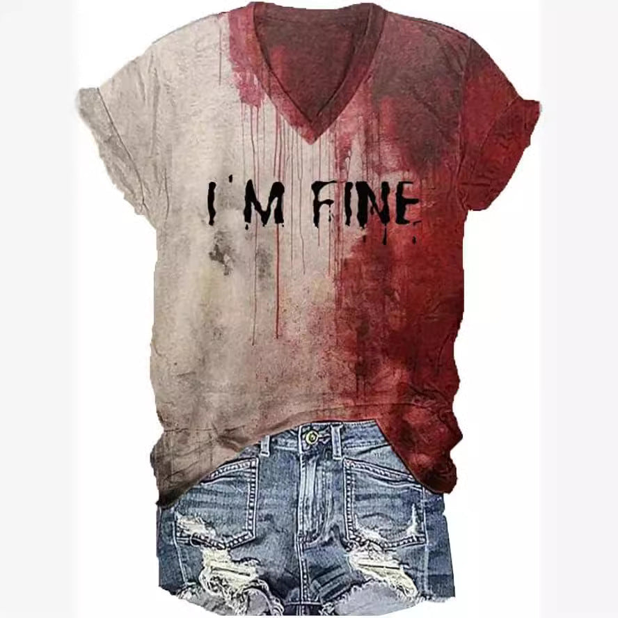 "I Am Fine" Graffiti Hoodie