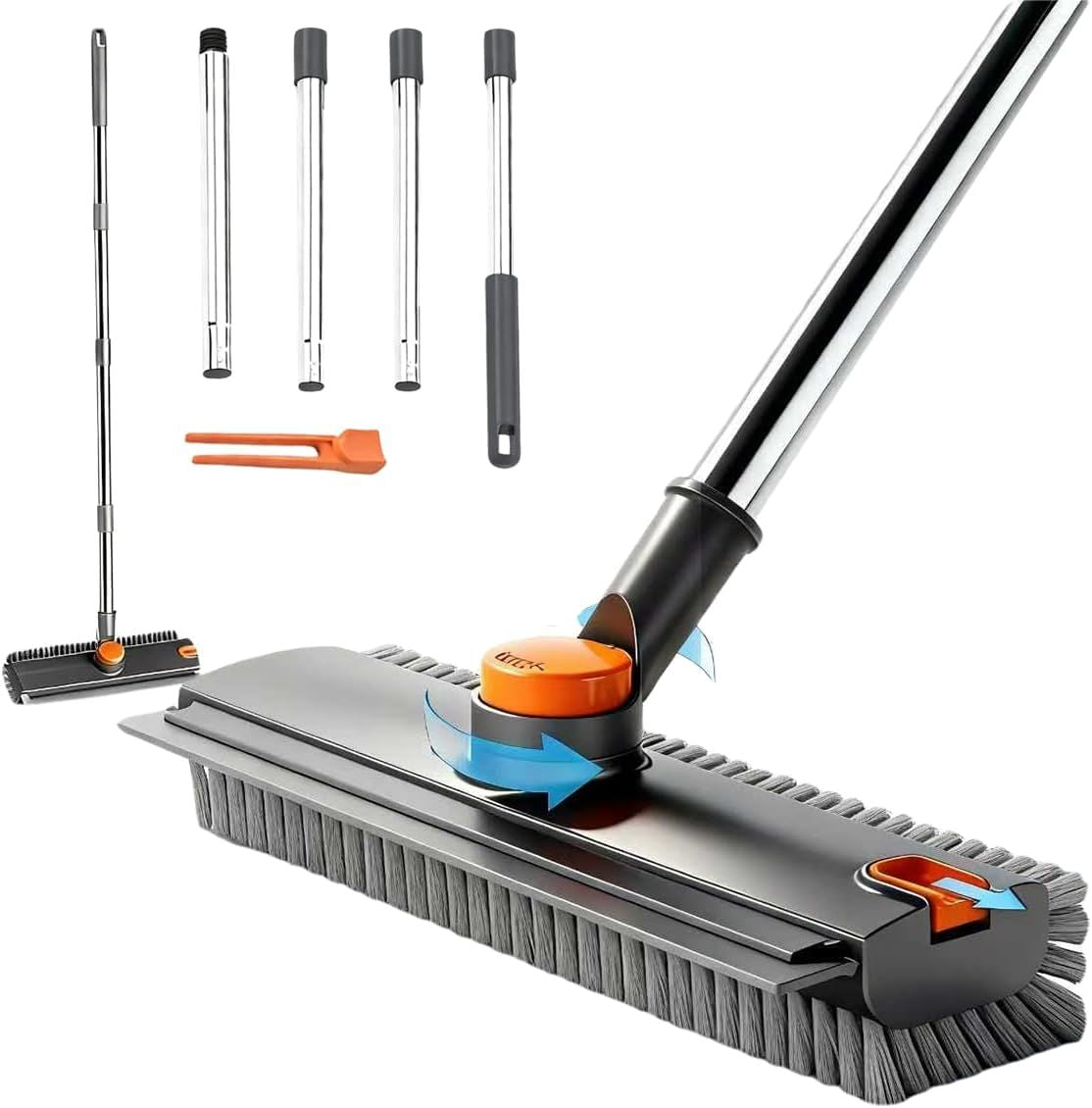 3-in-1 Scrub Brush Squeegee Broom