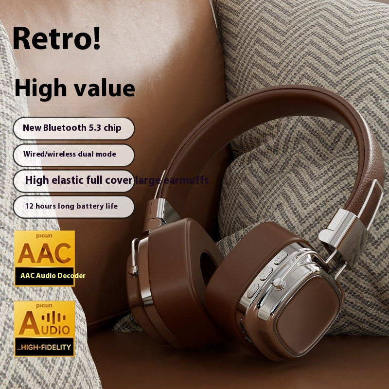 Retro Wireless Over-Ear Headphones