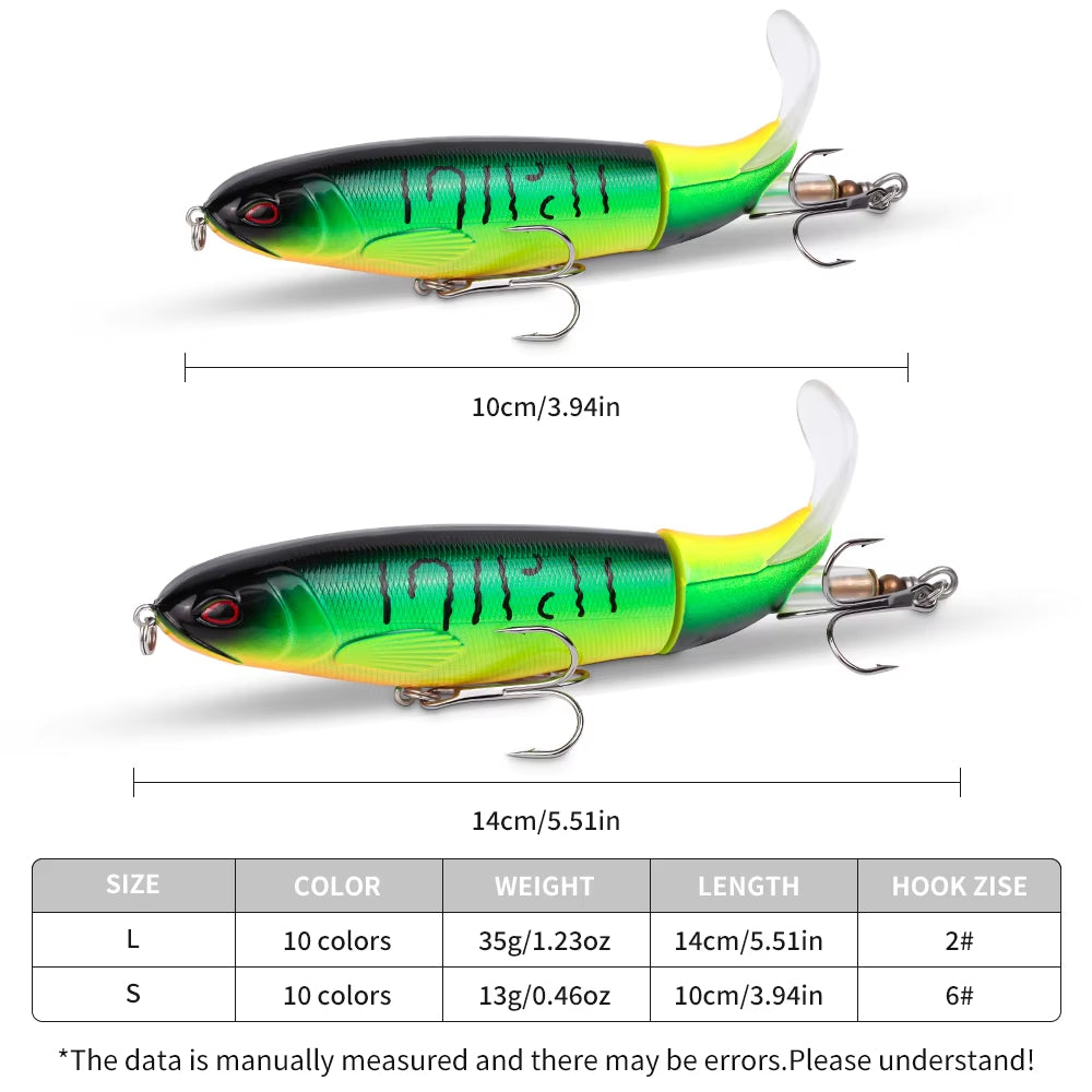 20-Piece Topwater Popper Lure Set