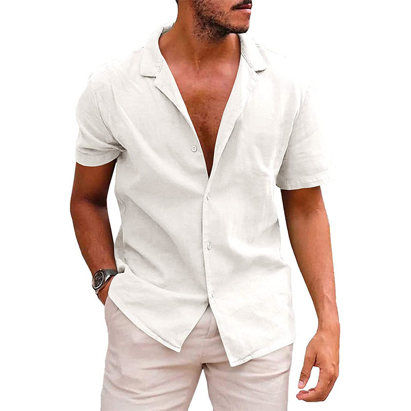 Men's Linen-Cotton Beach Shirt