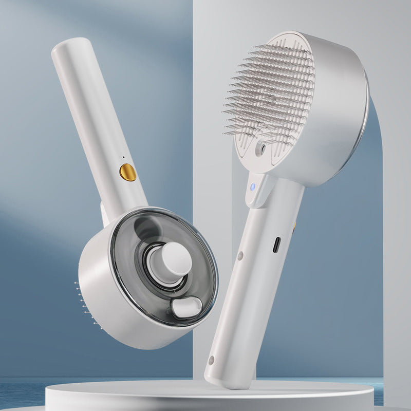 Self-Cleaning Pet Steam Brush