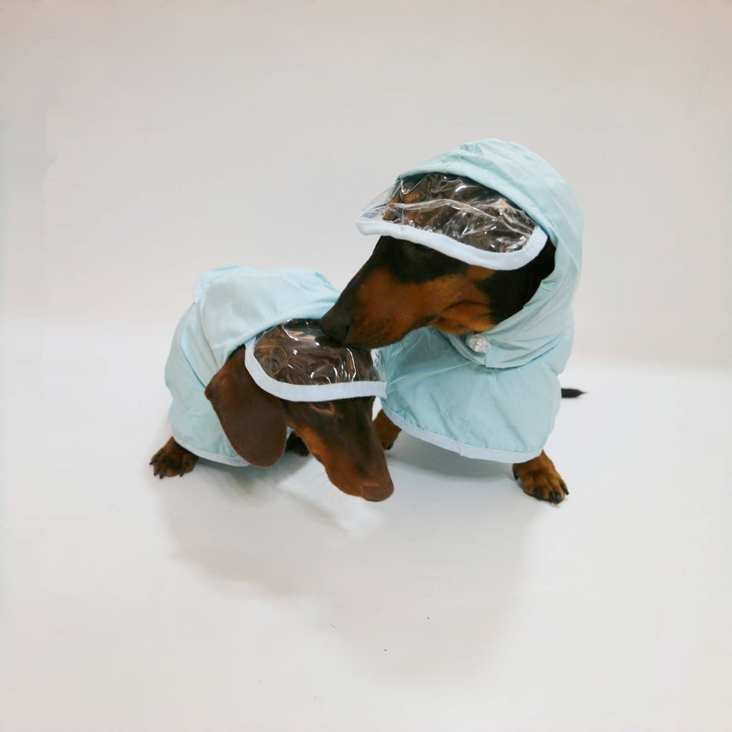 Dog Hooded Rain Poncho