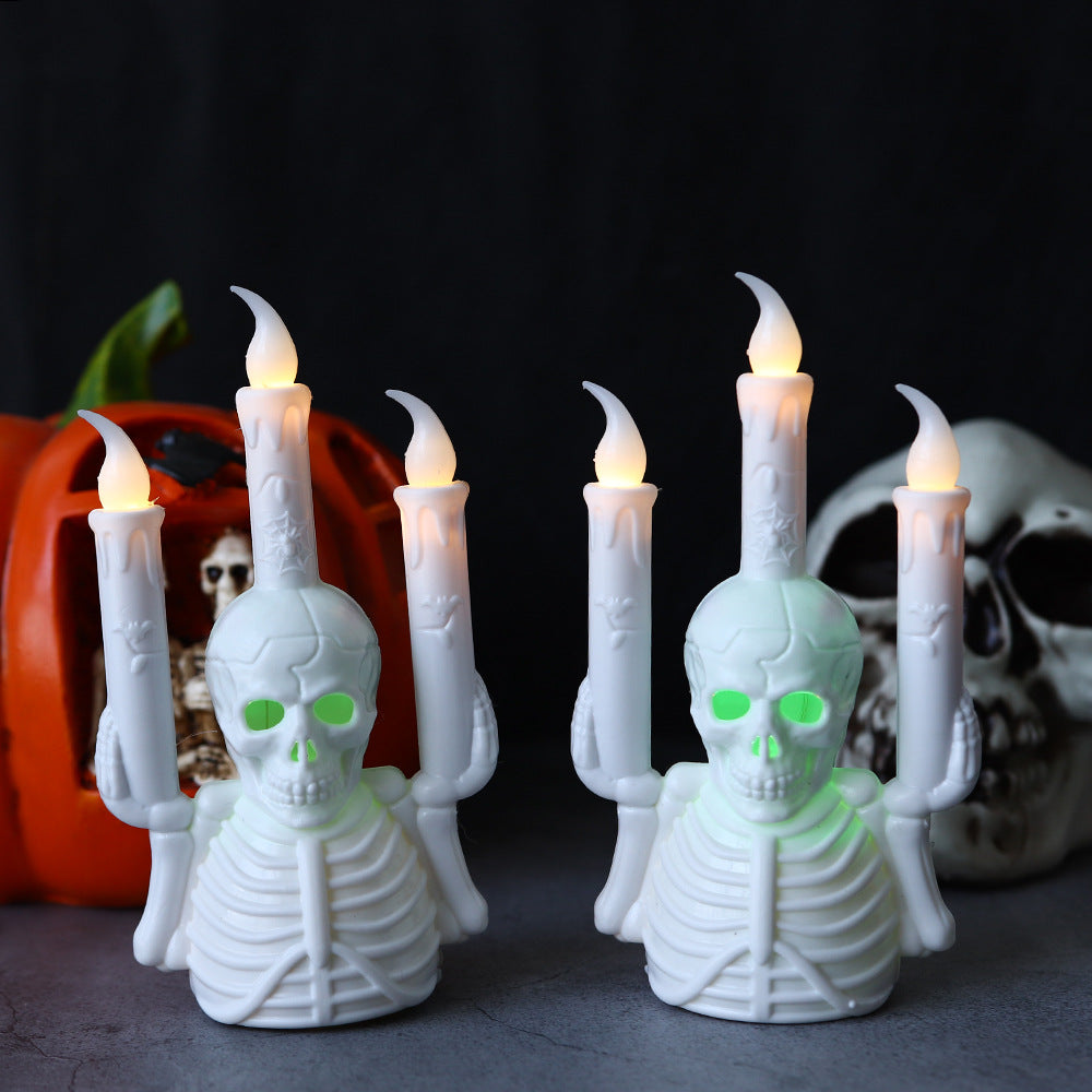 Skull Candlestick LED Light