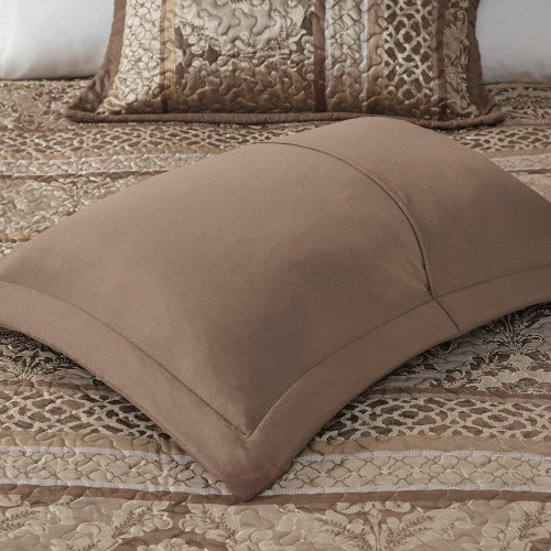 5-Piece Reversible Jacquard Bedspread Set (Queen)