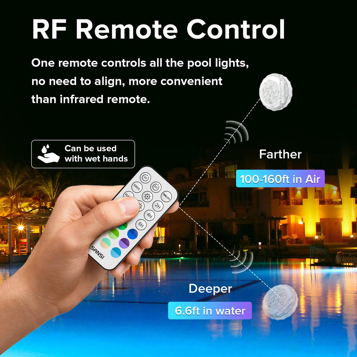 Rechargeable RGB Pool & Pond Lights (2-Pack)