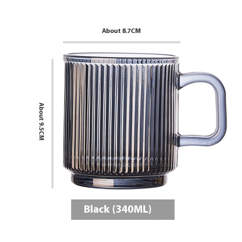 Striped Glass Mug