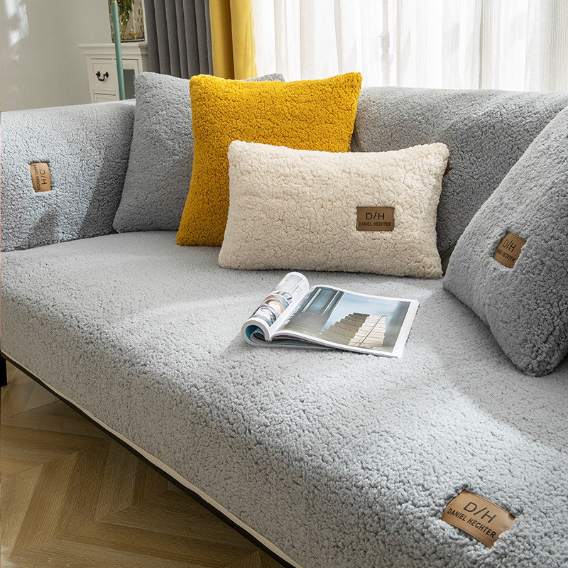 Plush Non-Slip Sofa Cover