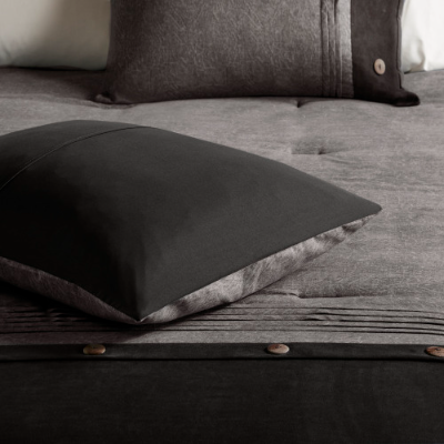 7-Piece Faux Suede Comforter Set