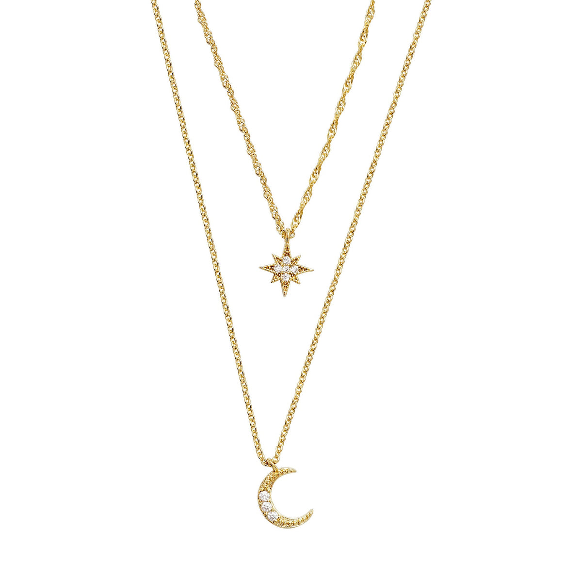 Astral Moon Layered Necklace
