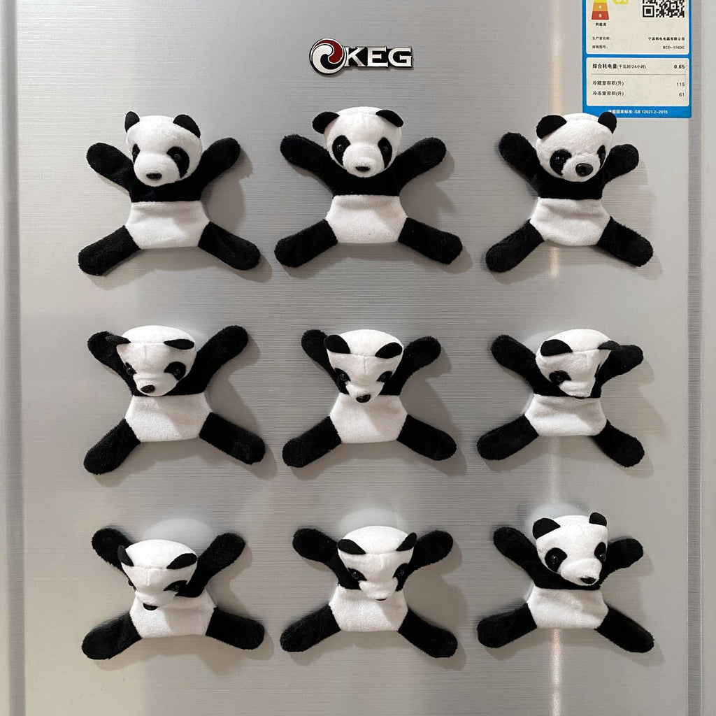 Plush Panda Fridge Magnet
