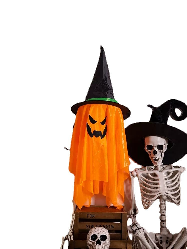 Glowing Ghost Wizard Hat Decor