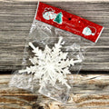 3D White Snowflake Ornaments