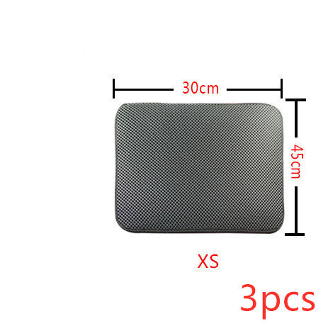 Double-Layer Cat Litter Mat