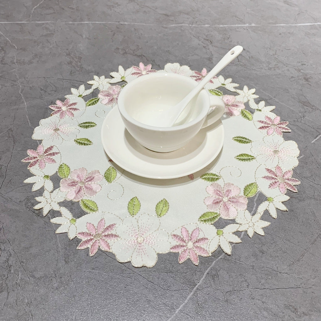 Embroidered Round Placemat