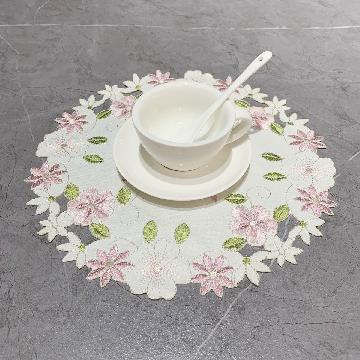 Embroidered Round Placemat