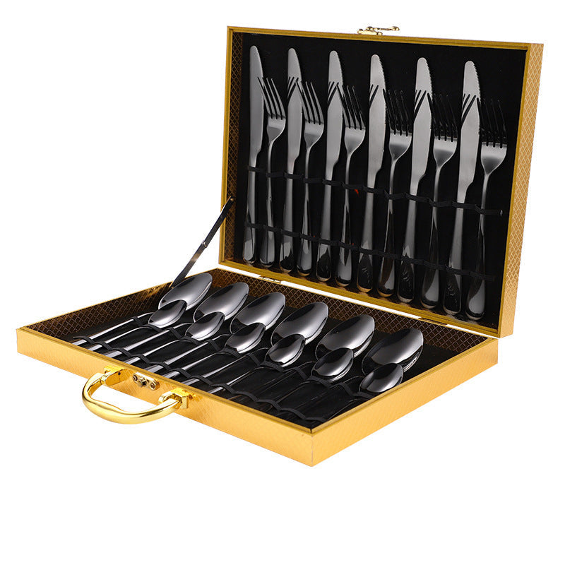 24-Piece Stainless Steel Flatware Set