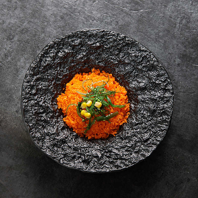 Rock-Glaze Ceramic Soup Plate