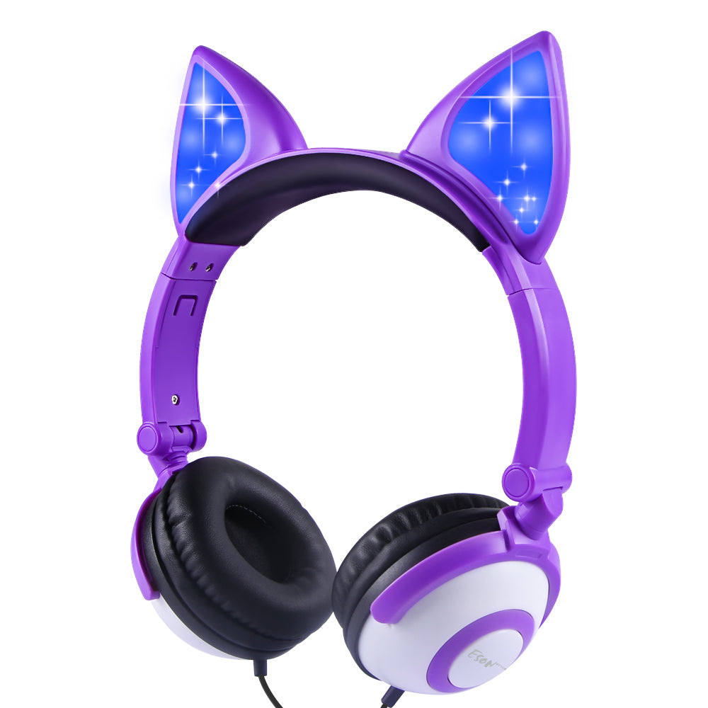 LED Cat Ear Headphones