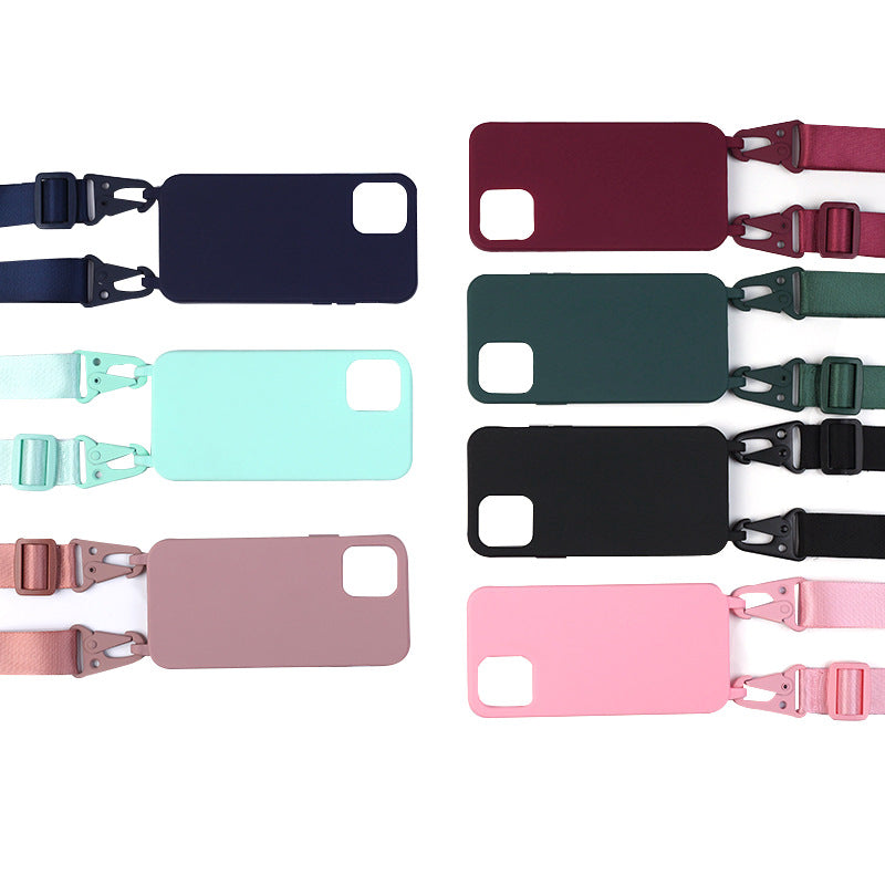Solid Color Lanyard Case