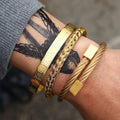 Roman Numeral Bangle Set