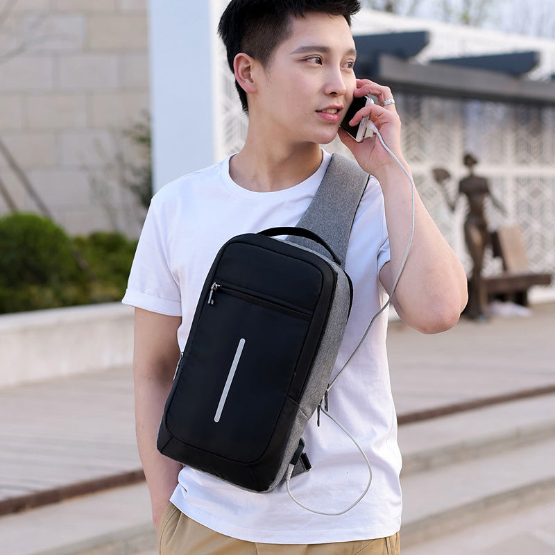 Anti-Theft Sling Bag with USB Port