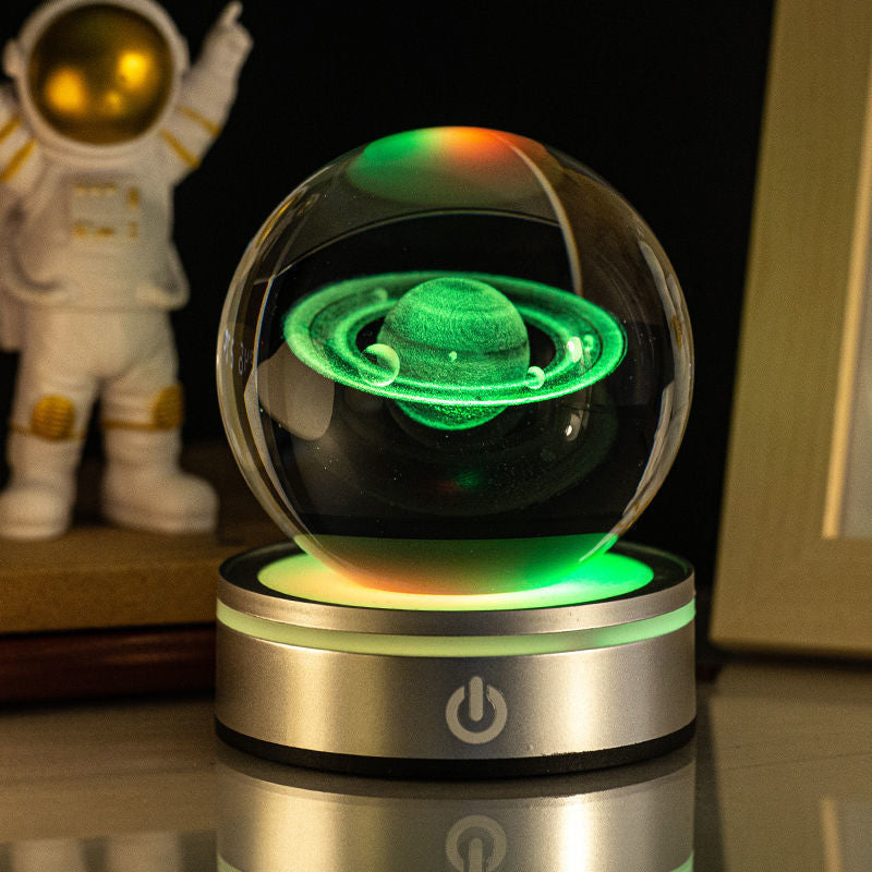 3D Engraved Crystal Ball Night Light