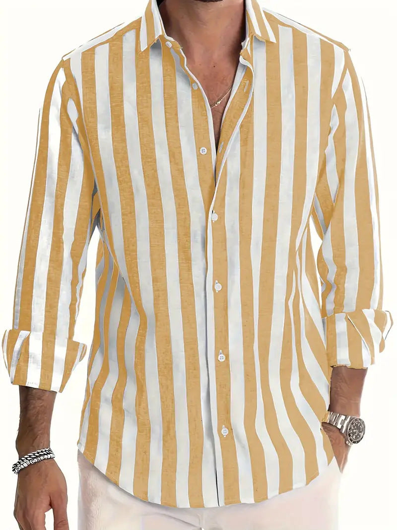 Men's Striped Casual Shirt