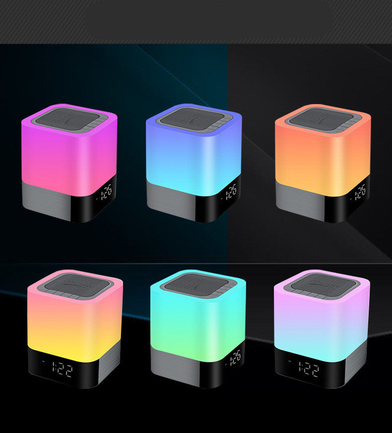 Bluetooth Speaker with Night Light & Clock