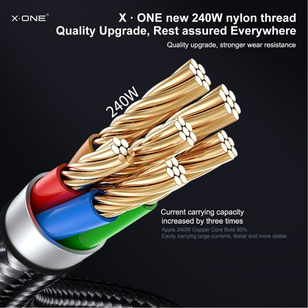240W USB-C to USB-C Braided Cable