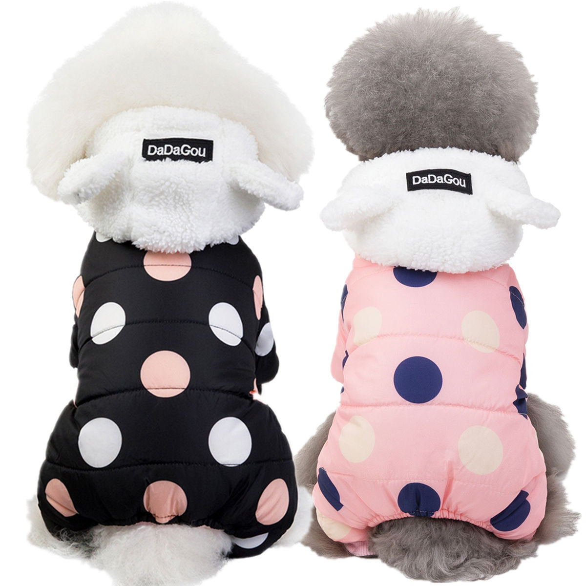 Polka Dot Four-Leg Dog Coat