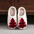 Christmas Tree Fuzzy Slippers