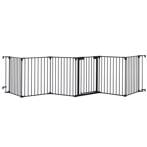 6-Panel Metal Pet Play Yard & Safety Gate